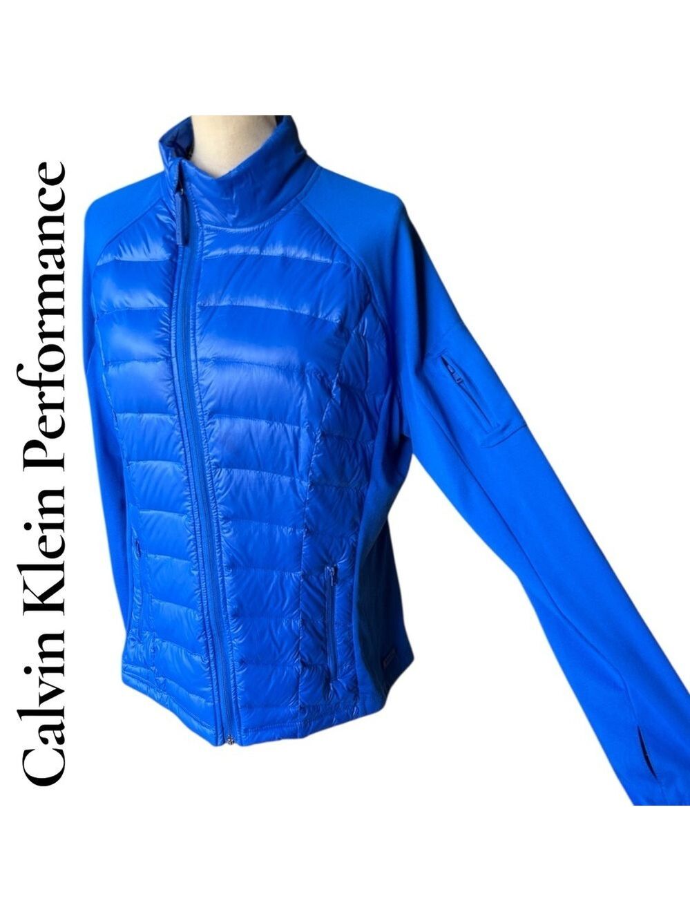 Calvin Klein Performance-Women’s XL down filled asymmetrical zip jacket. EUC!